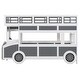 preview thumbnail 16 of 17, Twin over Twin Bus-shaped Bunk Bed with Wheels and Storage for Home