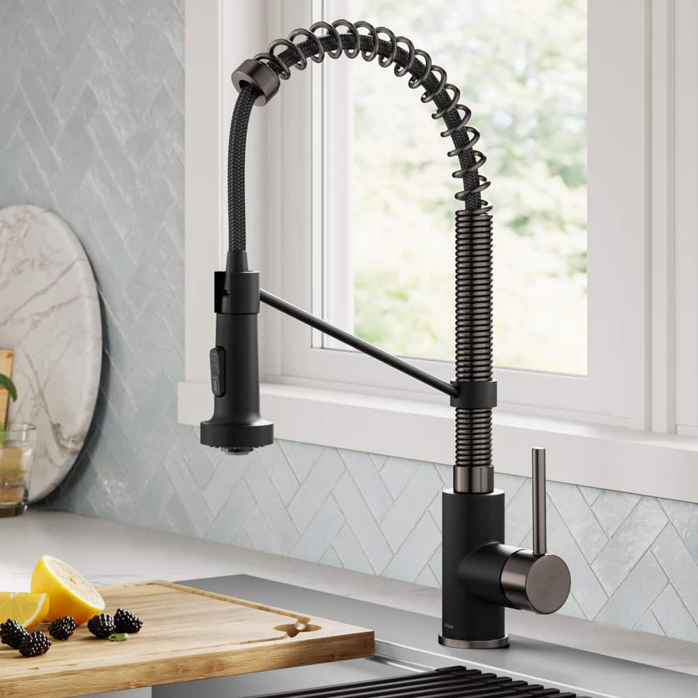 Kraus Bolden 2-Function 1-Handle Commercial Pulldown Kitchen Faucet