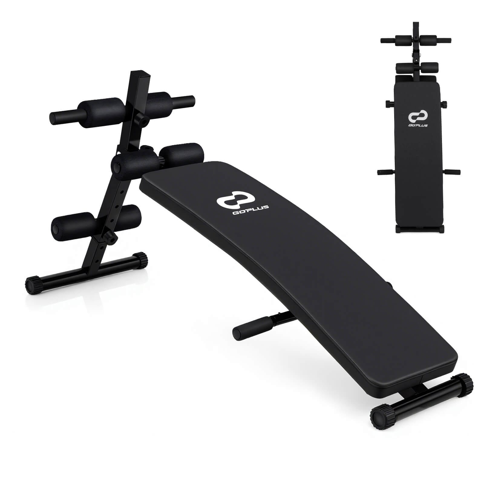 Goplus Full Body Sit Up Bench, Abdominal Workout Bench with 5-Position - See Details