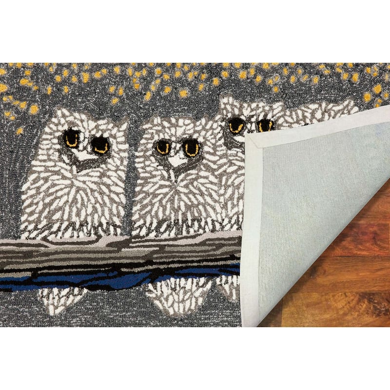 Liora Manne Frontporch Owls Indoor/Outdoor Rug