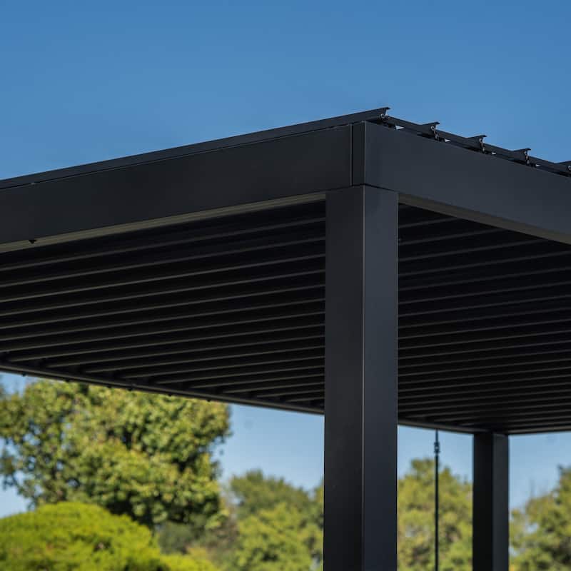 Backyard Discovery Sarasota 16'x10' Galvanized Steel Louvered Pergola