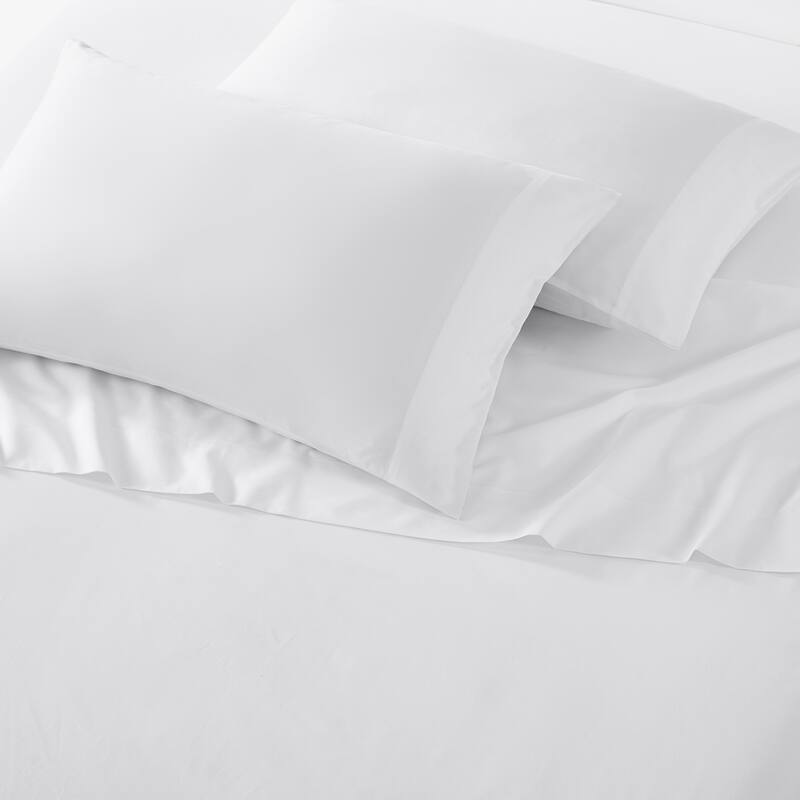Vera Wang T800 Sateen Solid CVC Sheet Set