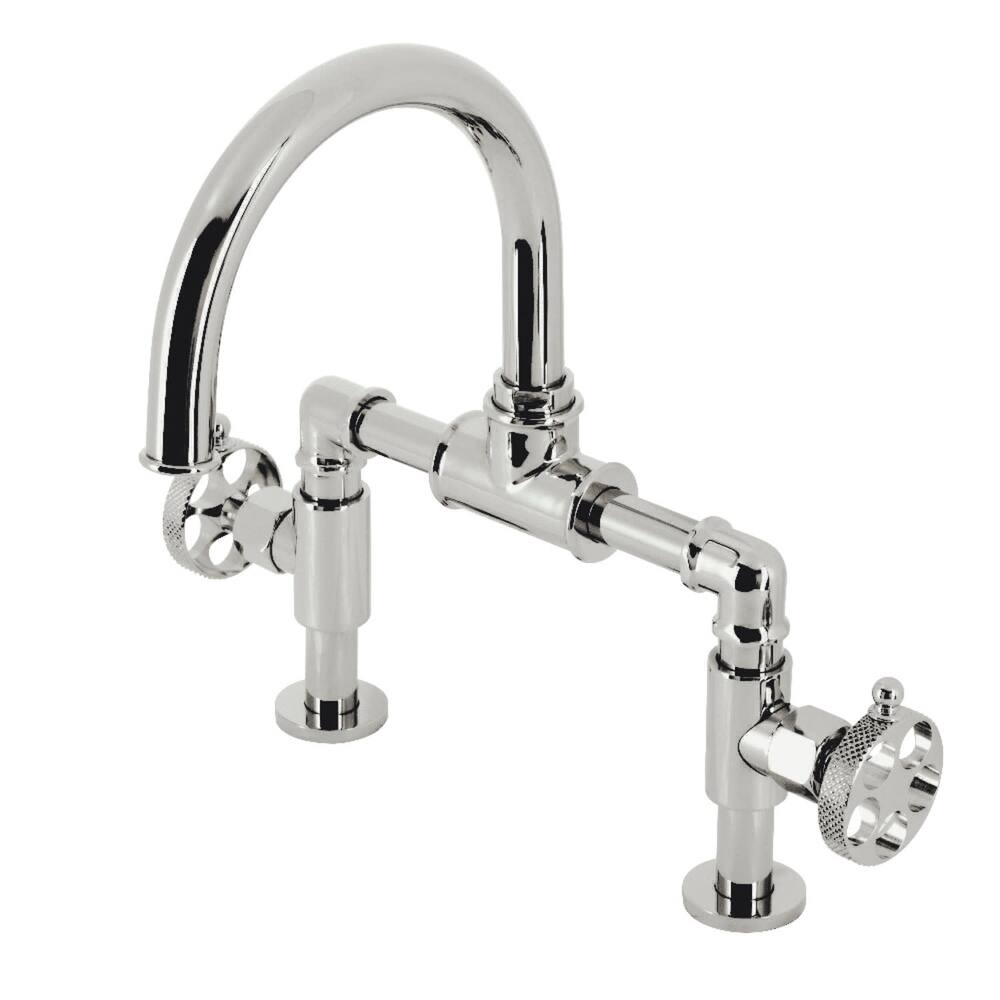Kingston Brass KS217.RKX Webb 1.8 GPM Bridge Kitchen Faucet