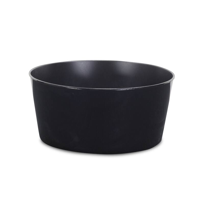 Floriana 11.5 Inch Round Tapered Plastic Pot - Black