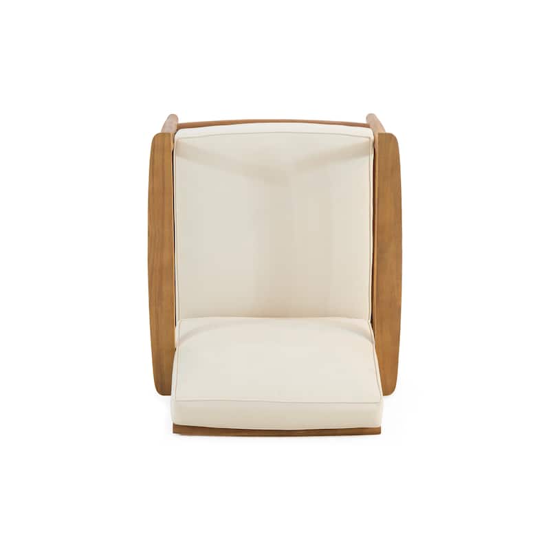 Willowbrook Outdoor Acacia Wood 4 Seater Chat Set by Christopher Knight Home
