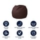preview thumbnail 88 of 191, Small Refillable Bean Bag Chair for Kids and Teens