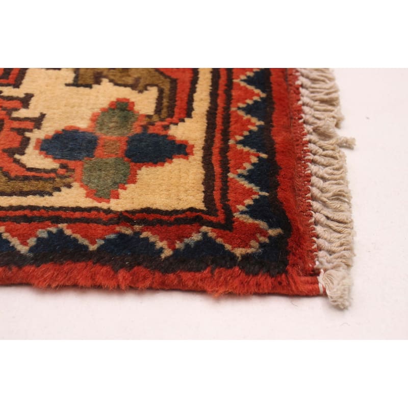 ECARPETGALLERY Hand-knotted Kargahi Copper Wool Rug - 2'8 x 9'7