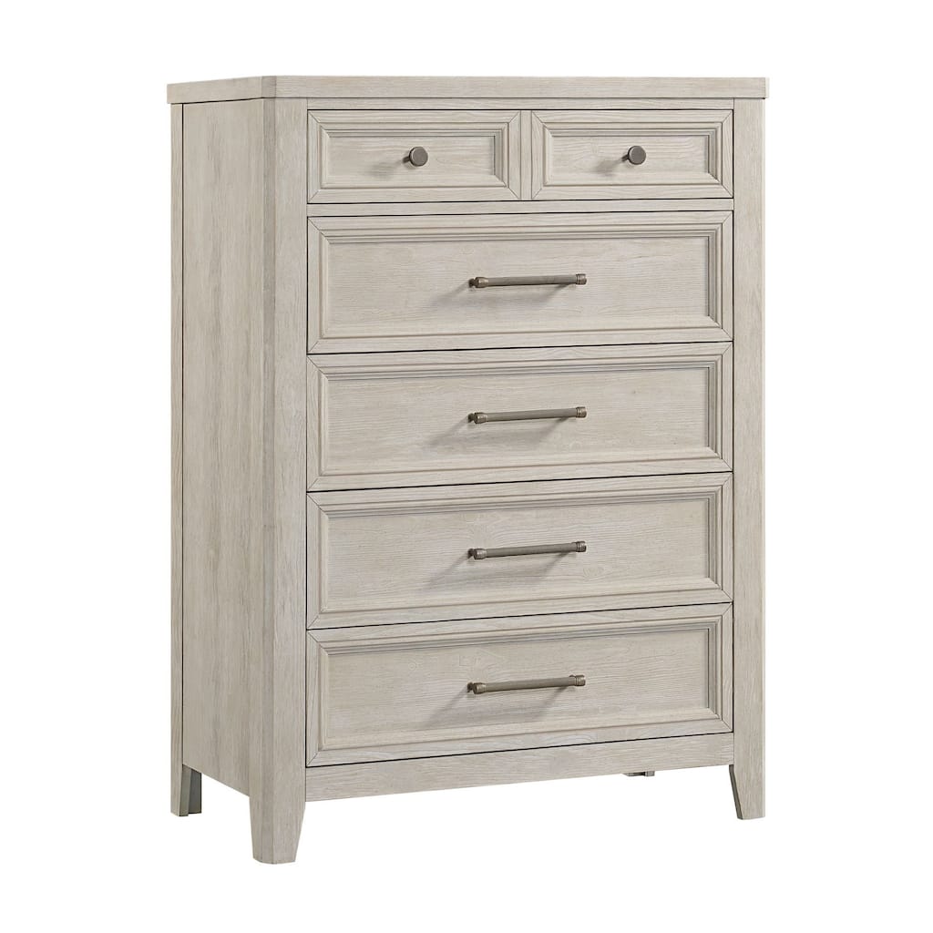 Carlson 6-Drawer Pine Chest, Washed Linen