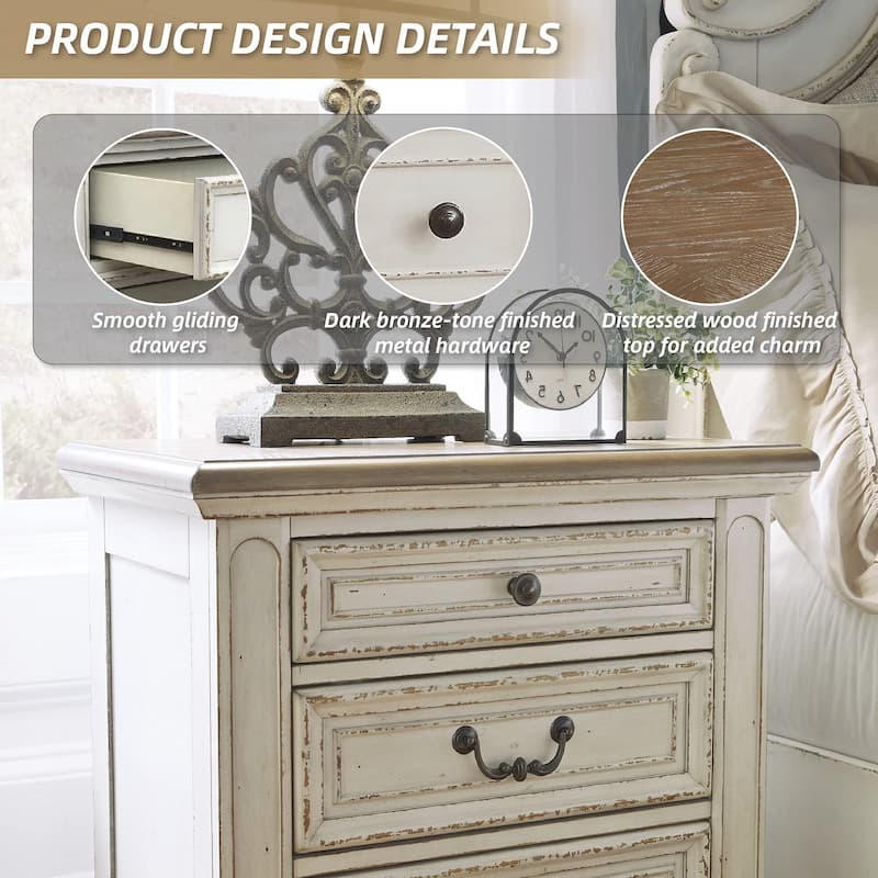 Signature Design by Ashley Realyn Three Drawer Nightstand