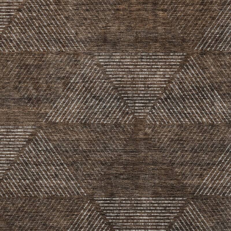 HomeRoots Geometric Transitional Rectangle Outdoor Rug