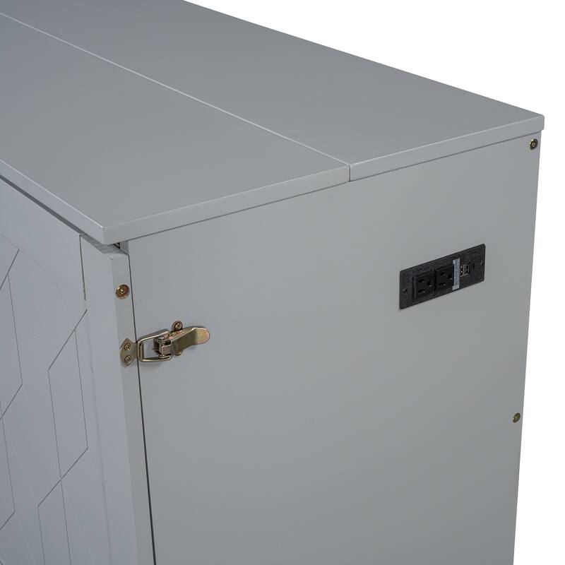 Murphy Bed with Pulley Design, Drawer & USB Ports