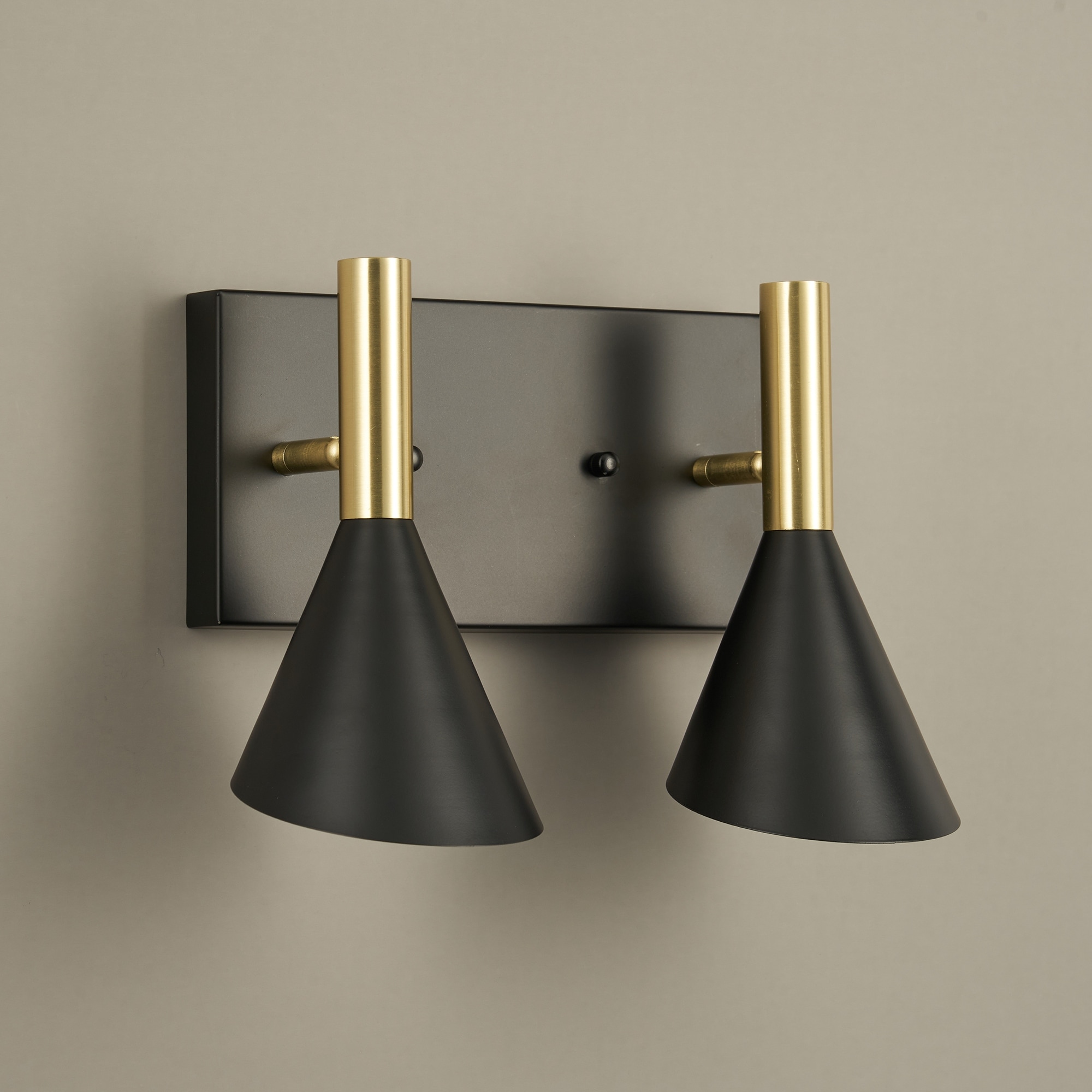 CO-Z Black  Gold Armed Wall Sconce Fully Adjustable w 7W Bulbs - On Sale -  Overstock - 32727907