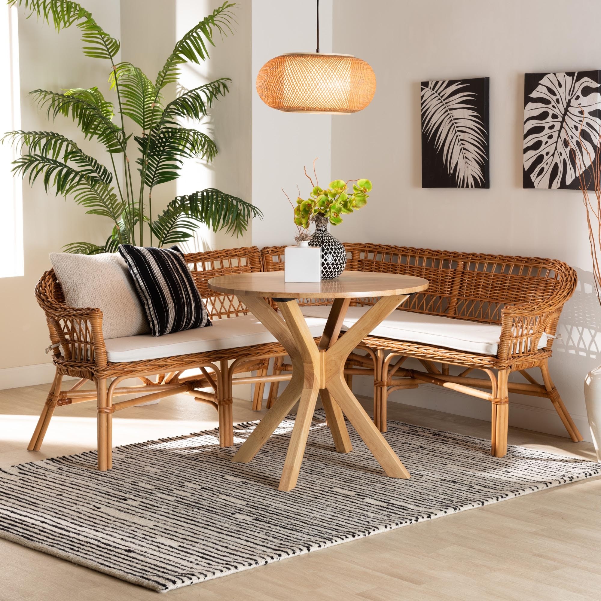 Rattan breakfast sale nook