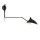 preview thumbnail 12 of 14, Frank 35" Iron Retro Swing LED Wall Sconce, White by JONATHAN Y - One
