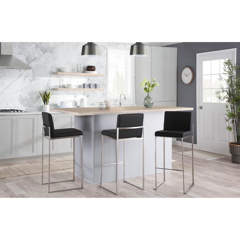 Silver Orchid Forrest High Back Bar Stool - Set of 2