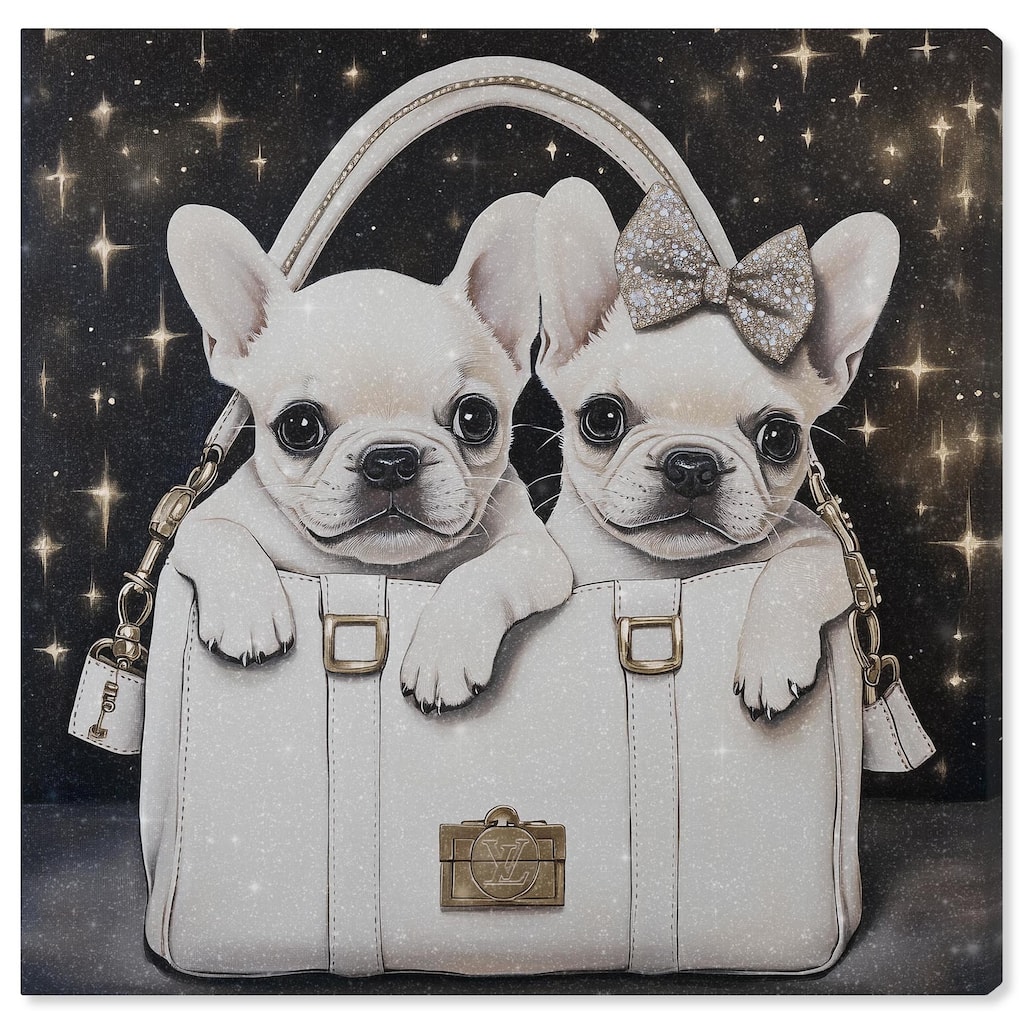Constellation Frenchie Purse Canvas by Art Remedy, Gallery Wrapped