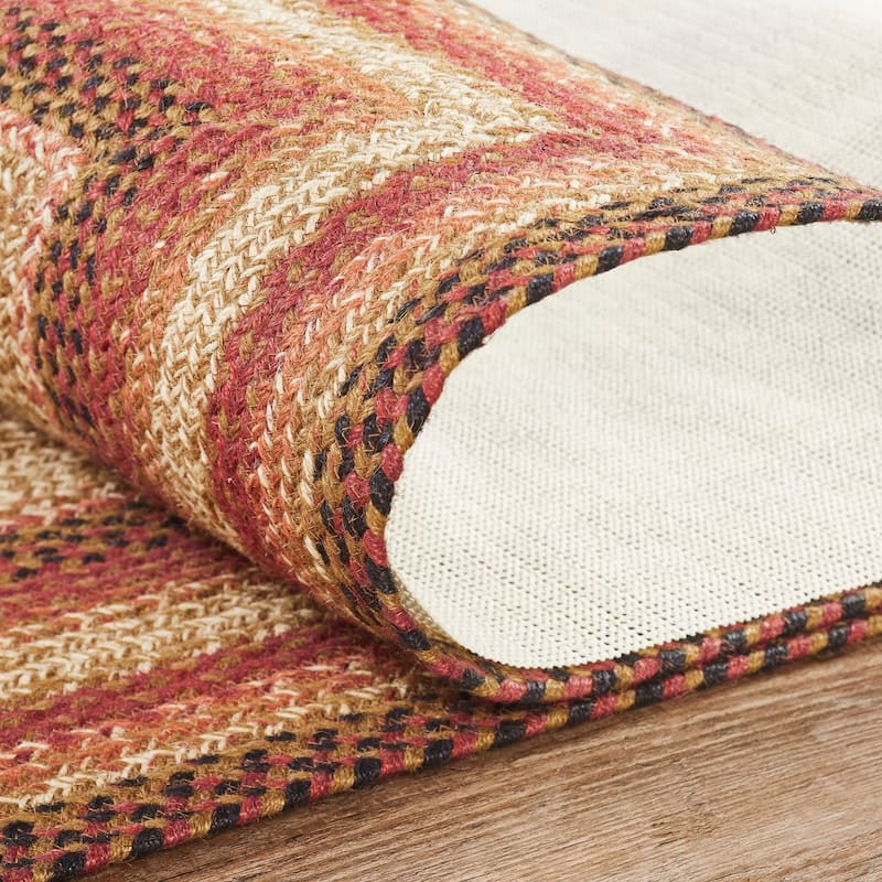 Ginger Spice Jute Rug/Runner Rect w/ Pad 22x72 - 2' x 6' Runner