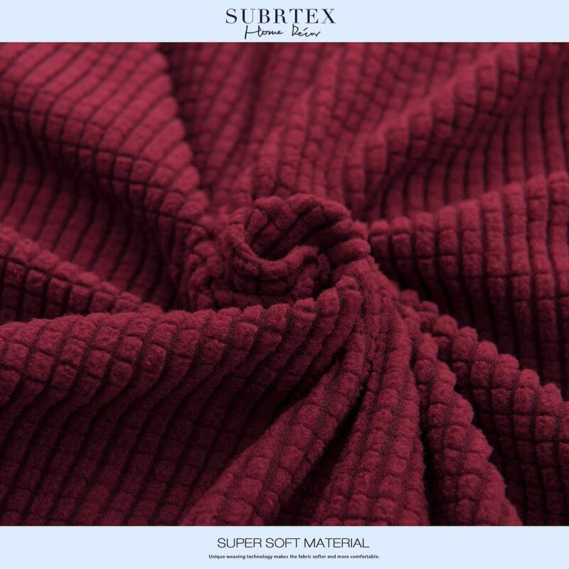 Subrtex Plaid Stretch Sofa Cushion Cover