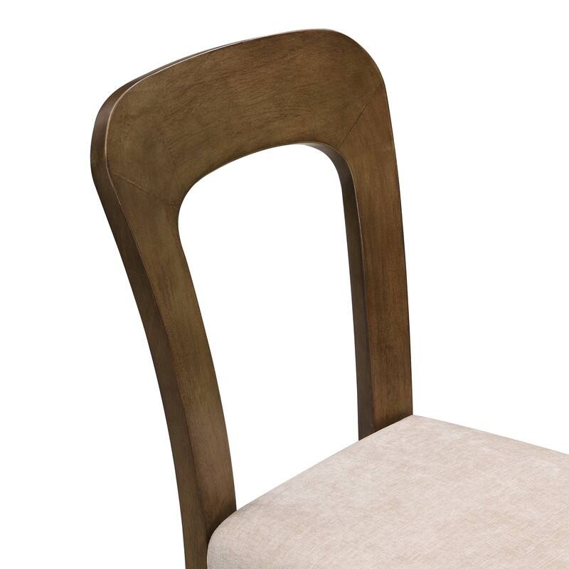 Spruce & Spring Dining Chairs Upholstered Kitchen Side Chairs with Solid Wood Legs