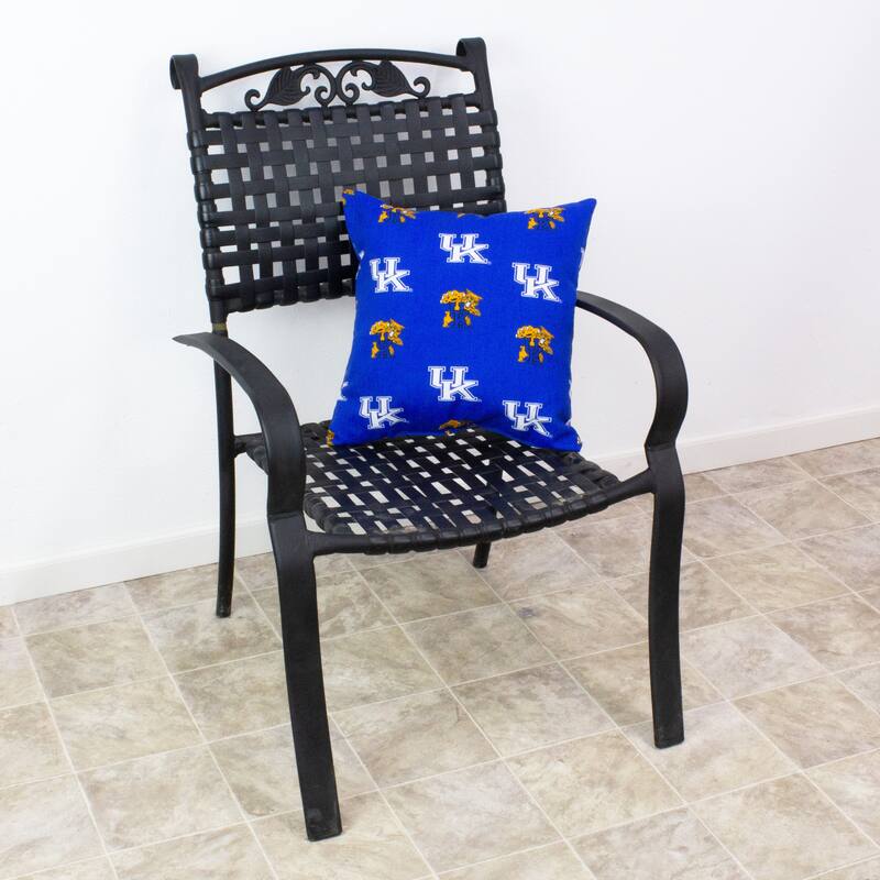 Kentucky Wildcats Indoor / Outdoor Decorative Pillow Pair - (2) 16" x 16" Pillows