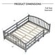 preview thumbnail 67 of 74, Montessori Solid Pine Floor Bed with Full-Length Safety Fence & Slatted Base by Harper&Bright Designs
