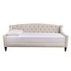 preview thumbnail 79 of 103, Silver Orchid Performance Fabric Heston Upholstered Tufted Sofa Bed