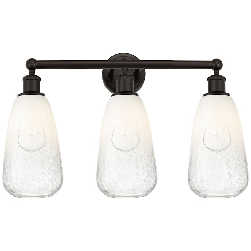 Innovations Lighting Endless Possibilities Edison - Brookhaven Almond - 3 Light 24" Bath Vanity Light - Oil Rubbed Bronze/Opal