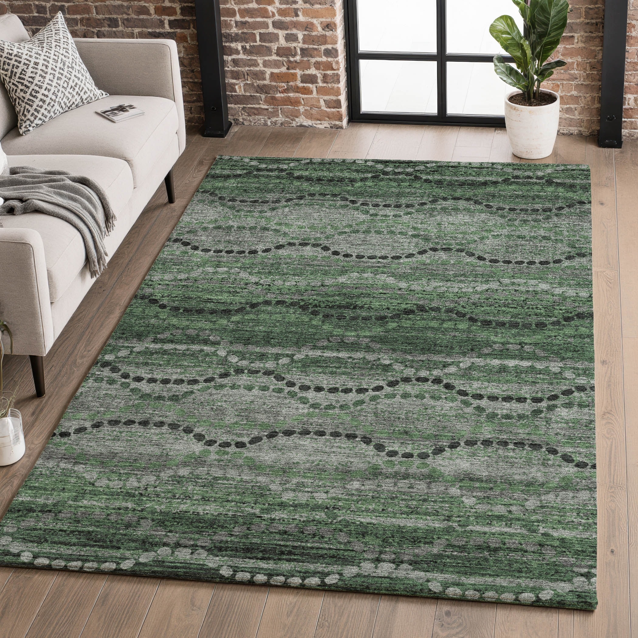 Premium Washable Super Soft Boho Stripes Mayfield Rug