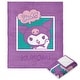 preview thumbnail 2 of 16, Sanrio My Melody and Kuromi Silk Touch Throw Blanket 50" x 60" - Yeah Kuromi