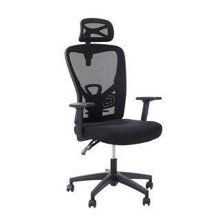 ALPHA HOME High Back Mesh Office Chair Adjustable Headrest, Armrest, Rolling Swivel Reclining Chair
