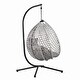 preview thumbnail 76 of 77, Wicker Hanging Egg Chair for Indoor and Outdoor Relaxation