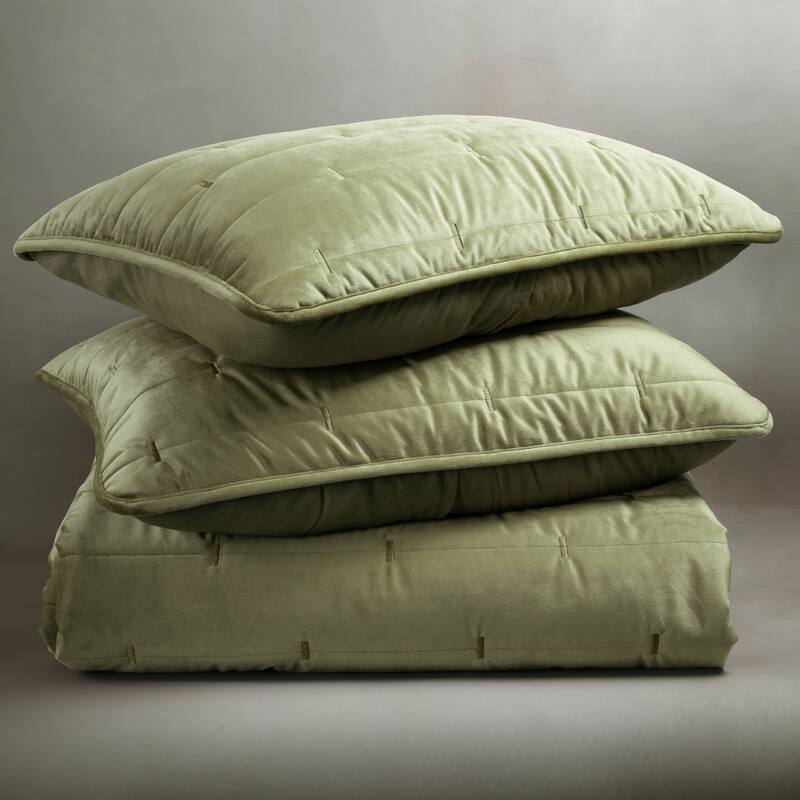 Indigo Road by Egypt Sherrod Malone Luxe Channeled Velvet 3-Piece Quilt Set