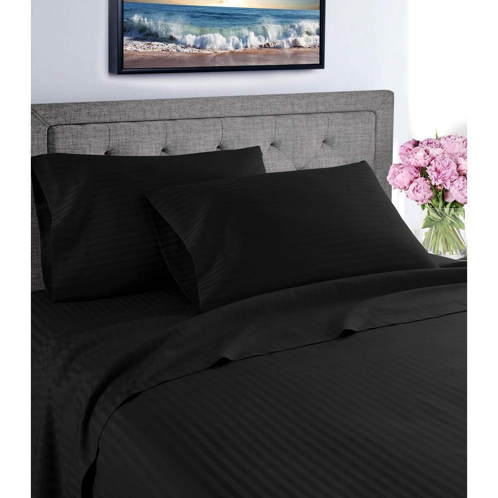 DeaLuxe Bedding 21” Queen Size Deep Pocket Fitted Sheet Only - Queen XL  Sheets for Thick Mattress Pillow Top Air Mattress 18-20 Inch - Silver Light