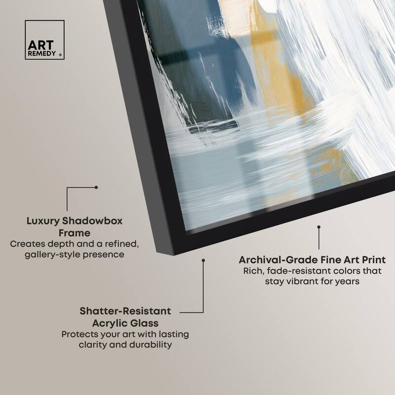 Moss Layers III Shadowbox by Art Remedy