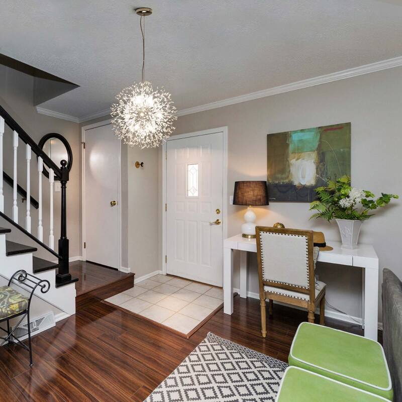 8/9/12/16-Light Modern Linear Sputnik Firework Dandelion Crystal Chandelier