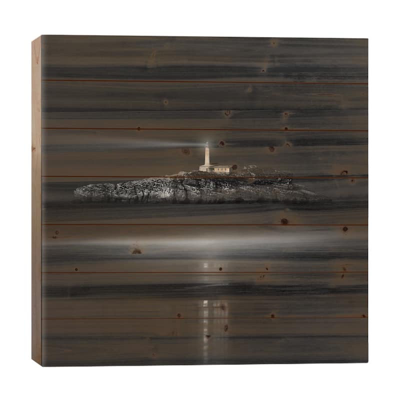 The Light That Guides Us Print On Wood by MARCOantonio - Multi-Color - 26x26x1.5