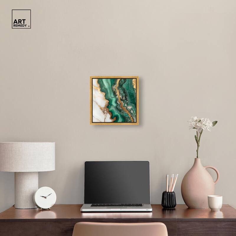 Malachite Majesty Canvas by Art Remedy