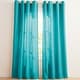 preview thumbnail 50 of 55, EXCLUSIVE HOME Loha Linen Grommet Top Curtain Panel Pair 52x84 - Blue Teal