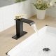 preview thumbnail 30 of 40, Vibrantbath Commercial Waterfall Spout Bathroom Sink Faucet