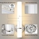 preview thumbnail 28 of 29, Modern Wall Sconce 2-Pack Sconce Wall Lighting Acrylic Lampshade 18in Wall Light Fixture