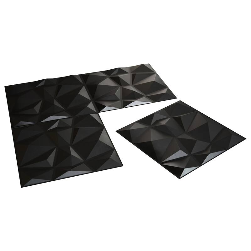 Art3d 3D Wall Panels PVC Diamond Design (32 Sq.Ft)
