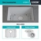 preview thumbnail 8 of 8, Lexicon Undermount Quartz 23 Inch Single Bowl Kitchen Sink Kit
