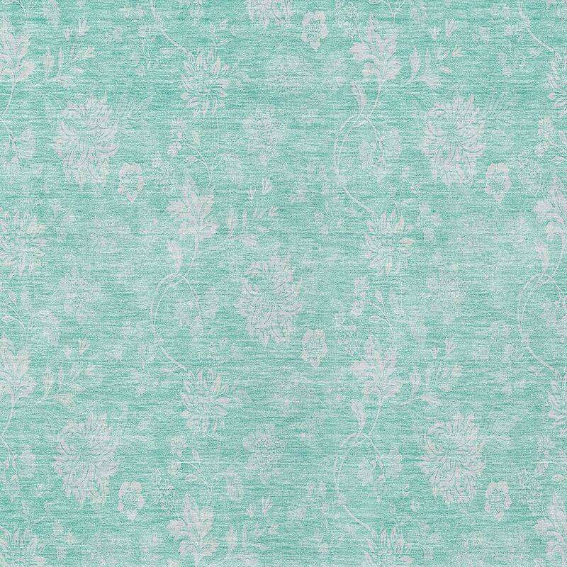 HomeRoots Floral Transitional Rectangle Outdoor Rug