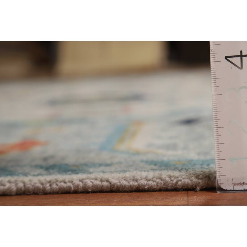 Oushak Style Area Rug Handmade Transitional Wool Carpet - 8'10"x 11'10"