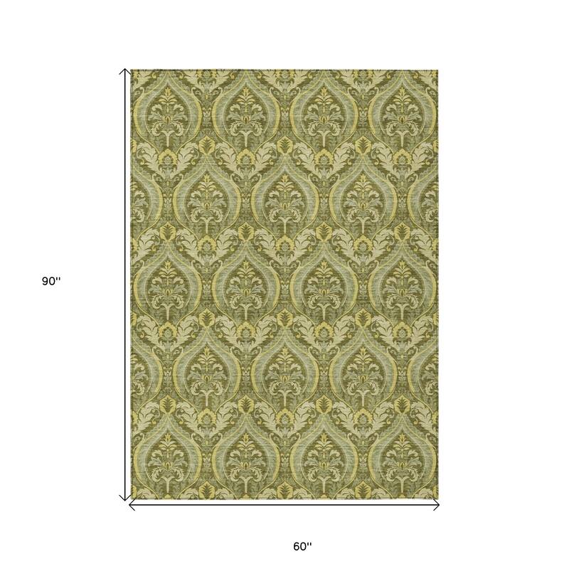 Jax Lush Floral Weather Resistant Blended Style Outdoor Rug