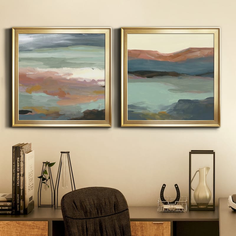 Ocean Bluffs-Premium Framed Canvas - Ready to Hang - Multi-Color