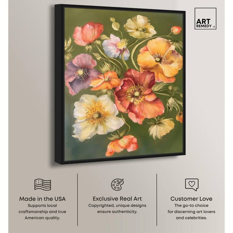 Twilight Tulips I Canvas by Art Remedy
