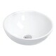 preview thumbnail 2 of 4, Karran Valera 16" Vitreous China Vessel Bathroom Sink in White