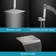 preview thumbnail 17 of 23, Ceiling Mount Tub Shower System With Rough-in Valve Complete Shower Faucet With Handheld And 12 Inch Shower Head Combo Kit Set