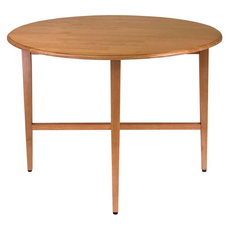 Round Gate Leg Table 42 Inch Double Drop Leaf Table Beechwood Dining Table - 41.97